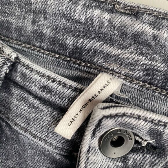 RAG & BONE Gray Casey High Rise Ankle Flared Jeans - Picture 5 of 8